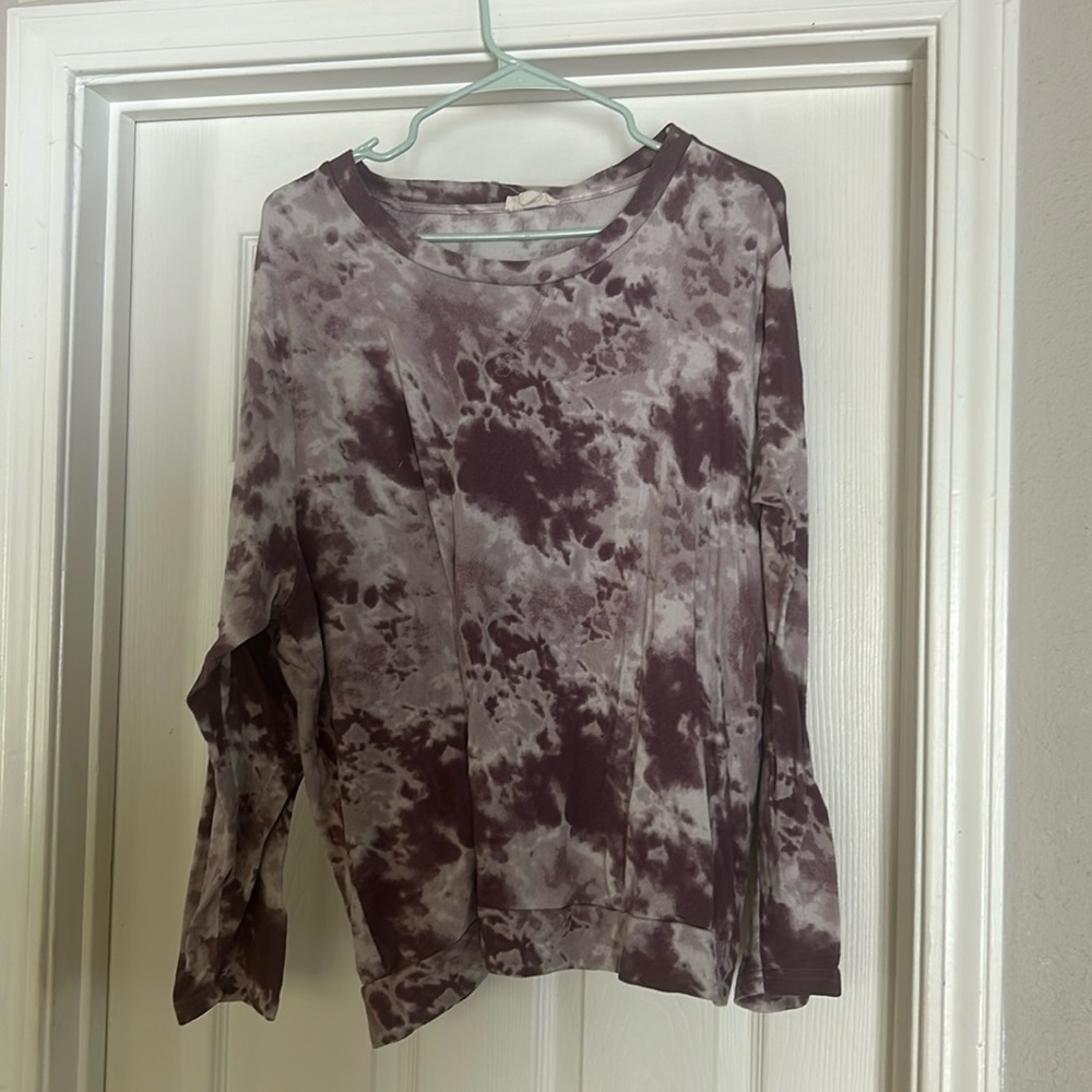 Purple tie dye top